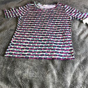 LuLuRoe girls blouse size L.